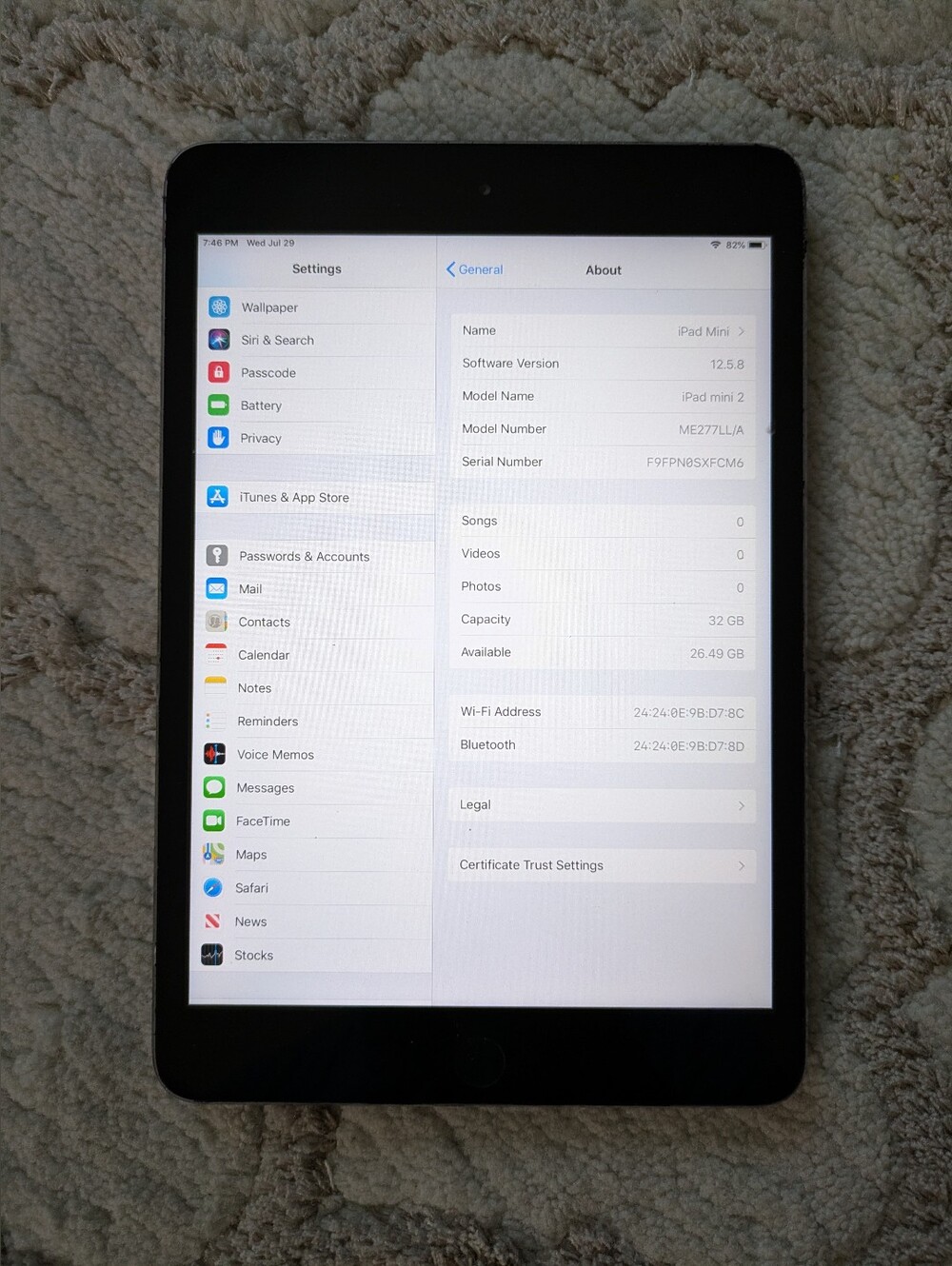 iPad Mini 2 32GB WiFi Only!